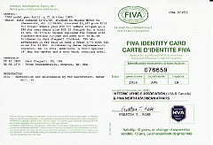 FIVA Certificate